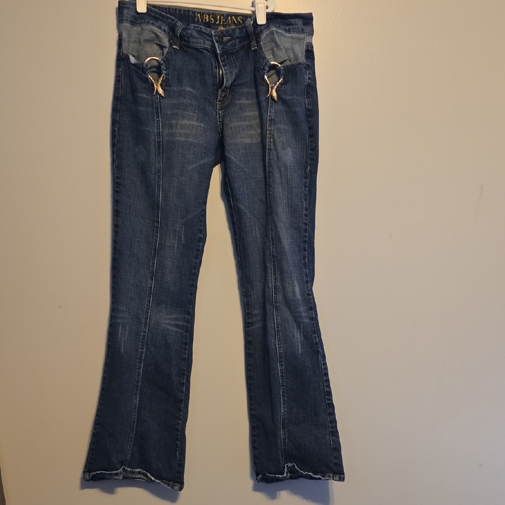 ARS Jeans Women's Blue Flare Leg Denim